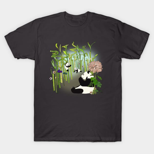 Panda's Playground T-Shirt by MAXLEE